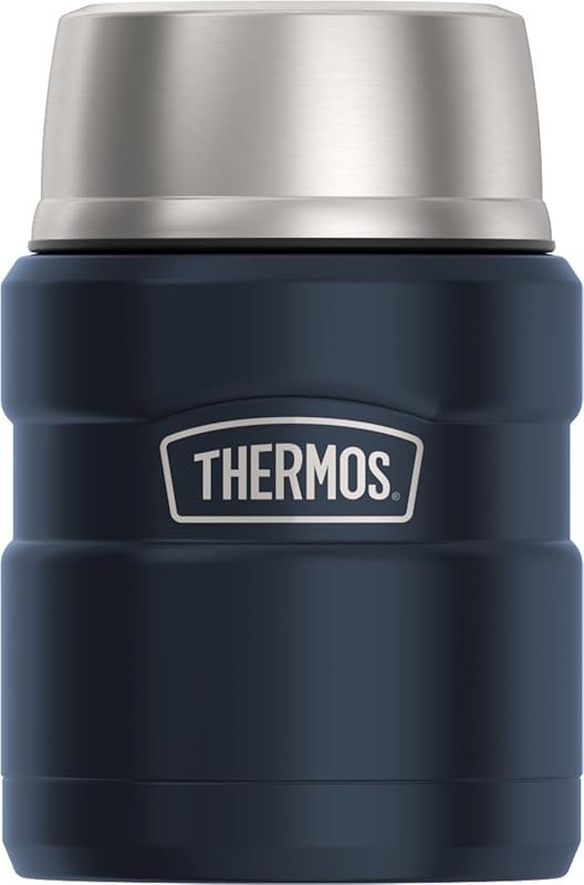 THERMOS Vacuum-Insulated 16 oz Food Jar with Spoon in Midnight Blue