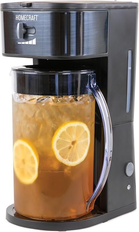 Homecraft 3-Quart Iced Coffee & Tea Maker with Filter Basket, Flavor E