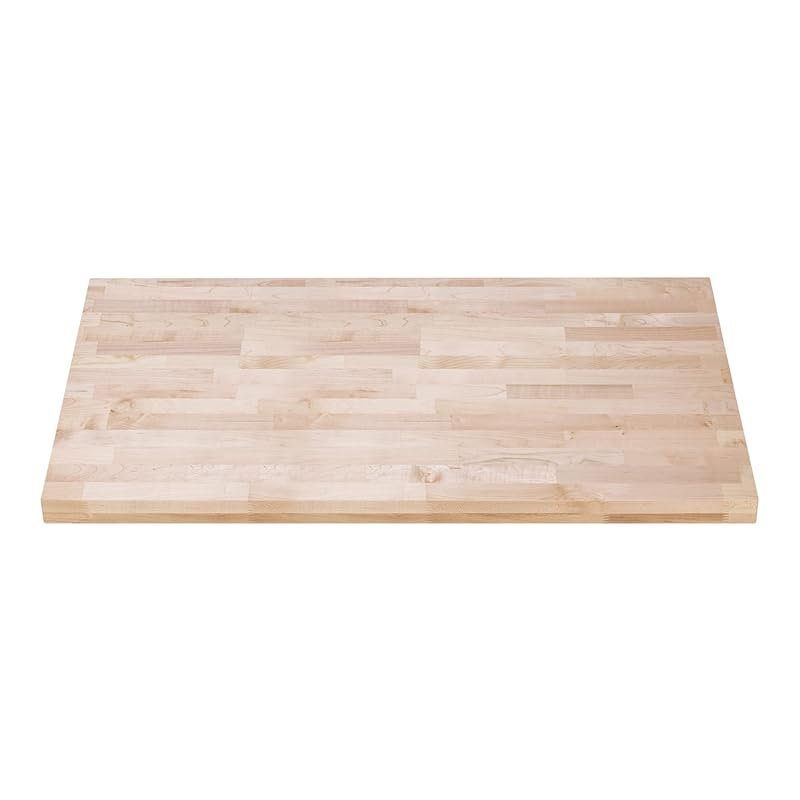 DuraSteel Maple Butcher Block Countertop, Solid Wood Table Top, 24x36,