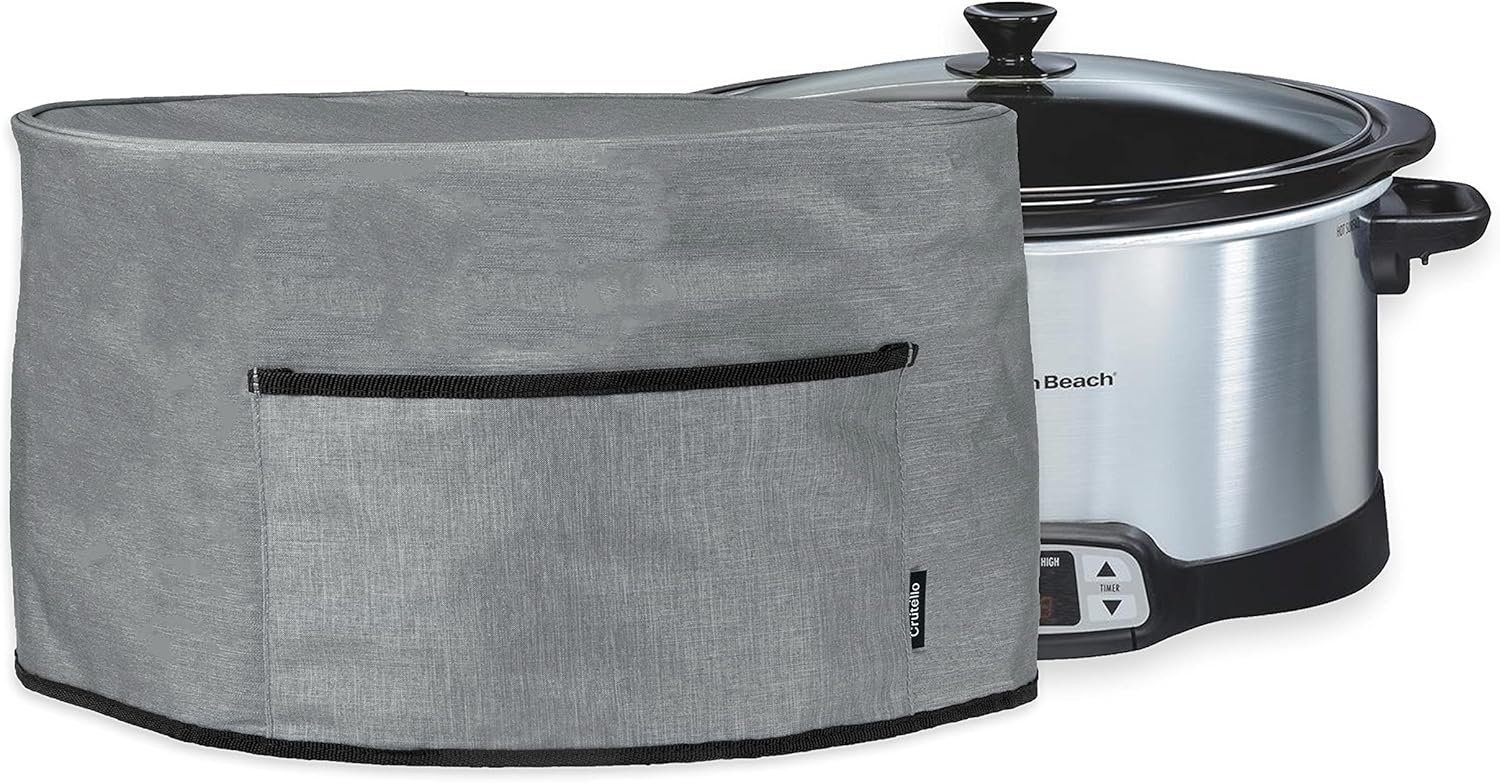 Crutello Crock Pot Cover for Hamilton Beach & Crock-Pot 6-8 Quart Oval