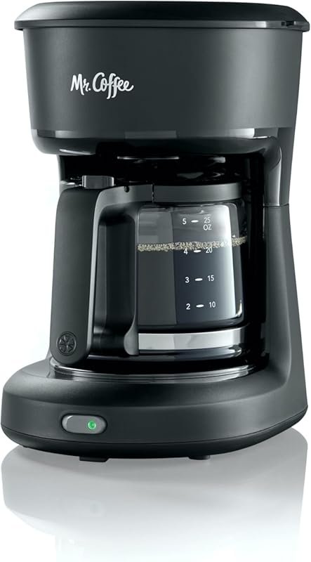 Mr. Coffee 5-Cup Mini Brew Switch Coffee Maker in Black