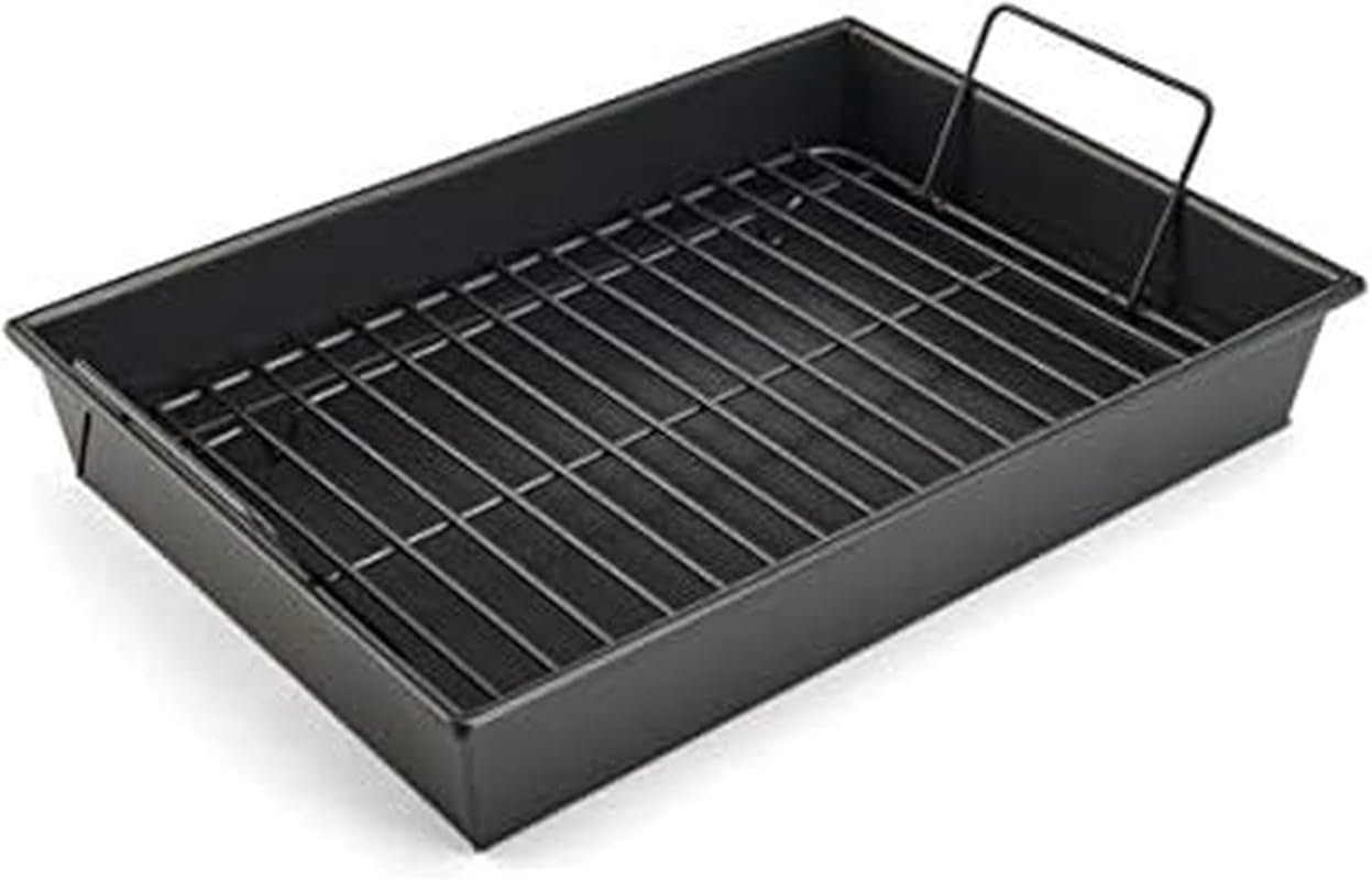 Chicago Metallic Pro Non-Stick Roast and Broil Pan with Rack, 13x9-Inc