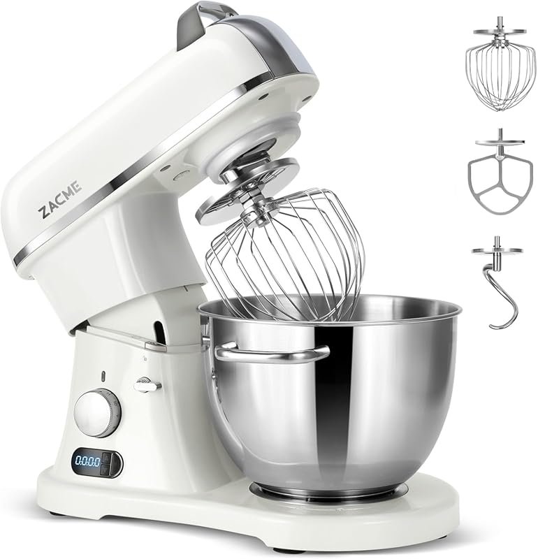 ZACME 8.4QT Commercial Stand Mixer 800W NSF-Certified with Bowl & Tool