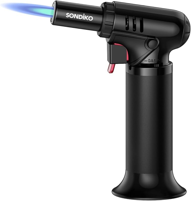 Refillable Butane Torch with Visible Fuel Window for Welding & Resin A