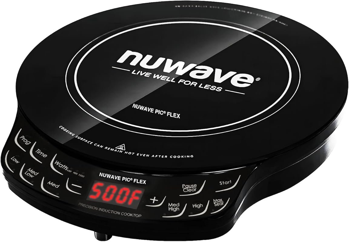 Nuwave Flex Precision Induction Cooktop with Shatter-Proof Glass & 10.