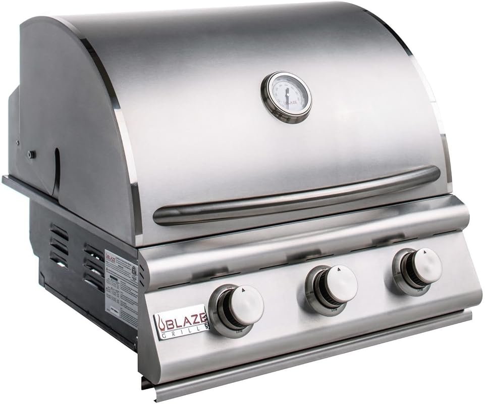 Blaze Prelude LBM 25-Inch 3-Burner Propane Grill for Built-In Outdoor 