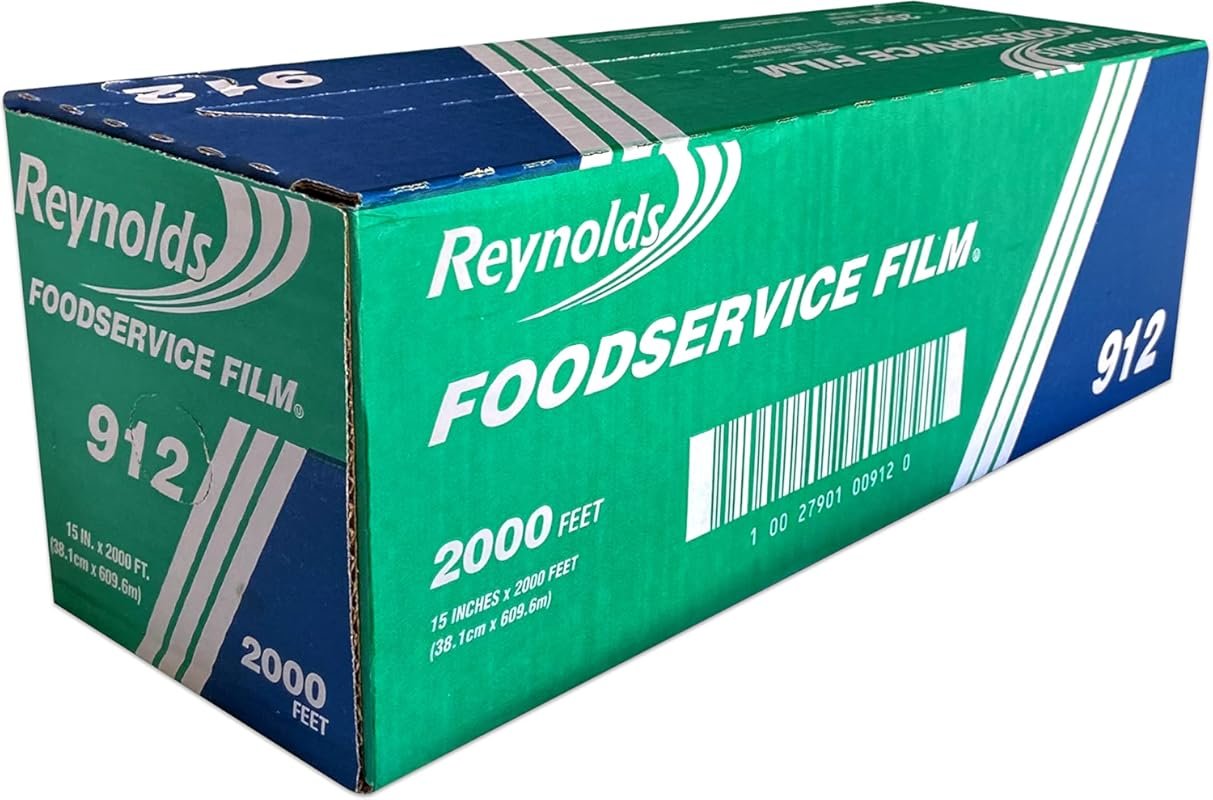 Reynolds Foodservice Plastic Wrap, 15 Inch Width, 2000 Feet, Clear Fil