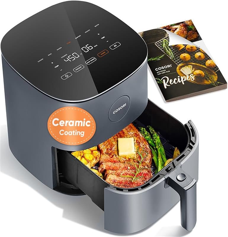 Cosori 5QT Compact Air Fryer Pro with 7 Presets, 450℉, Shake Reminder 