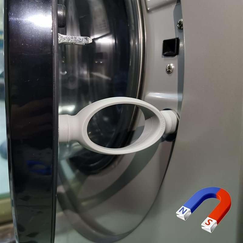 Dark Grey Washer Door Prop to Prevent Mold and Odor by Keeping Door Op