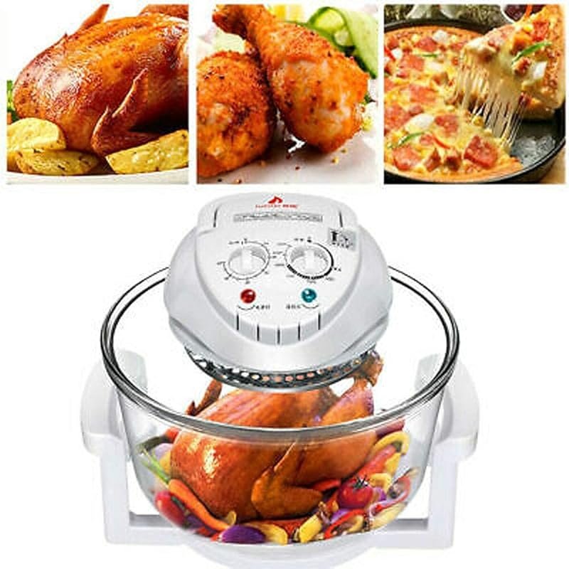12L Convection Roaster Air Fryer Oven – Turbo Electric Cooker with 360