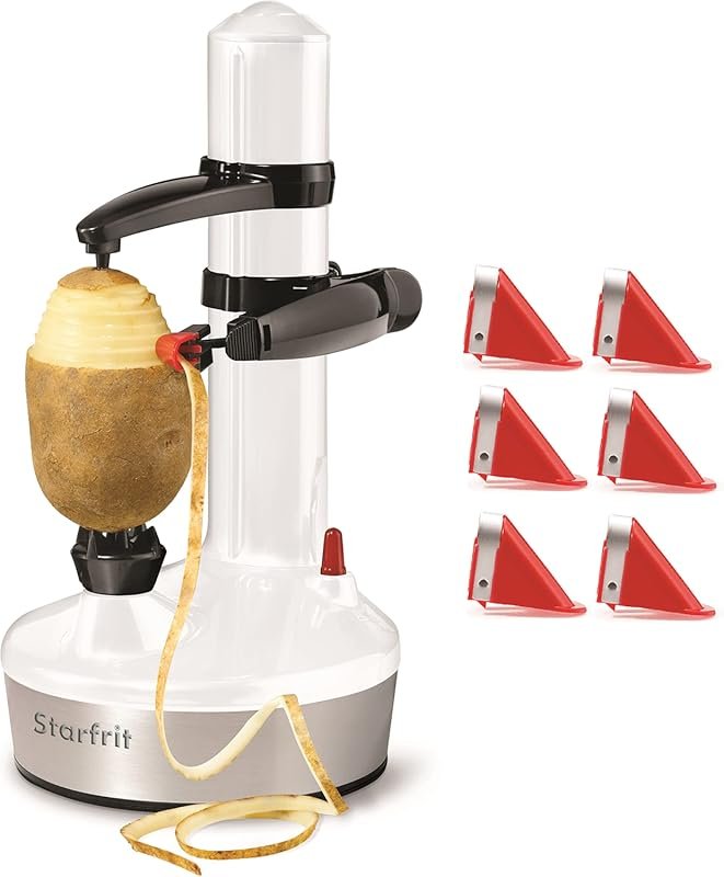 Starfrit Rotato Express 2.0 Electric Peeler with 6 Replacement Blades 