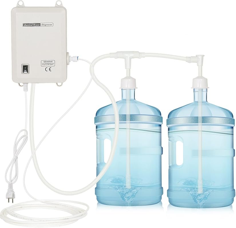 TDRRICH Double-Tube Water Pump System, 60 PSI Pressure, 2L Flow Rate f