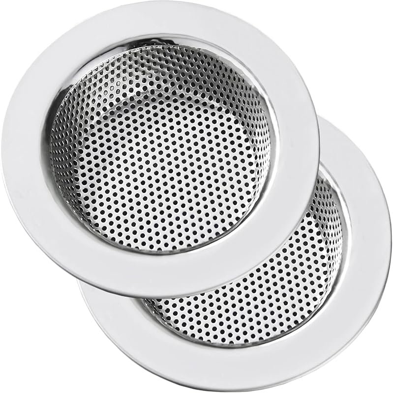 LASSHSWA 2-Pack Stainless Steel Sink Strainer with 4.5