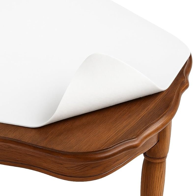 Dependable Industries Essentials Felt Back Vinyl Table Pad, Cut-to-Fit