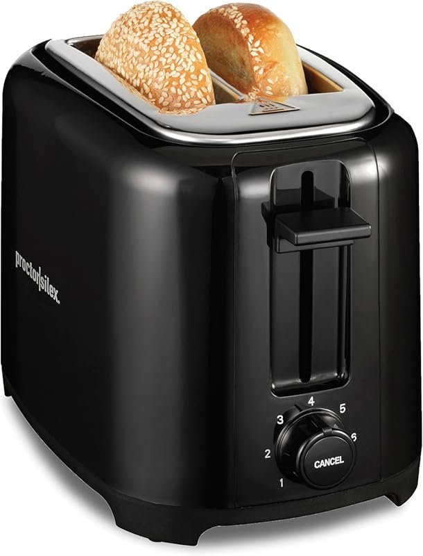 Proctor Silex 2-Slice Toaster with Extra Wide Slots & Cool-Touch Walls