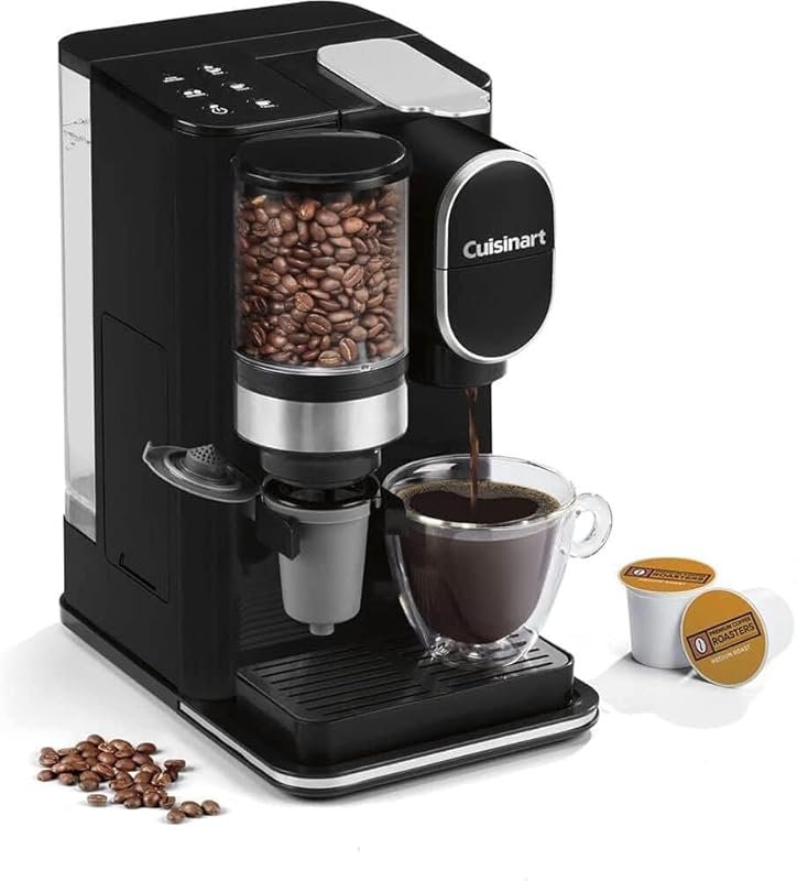 Cuisinart Single-Serve Coffee Maker and Grinder, 8–12 oz Serving Sizes