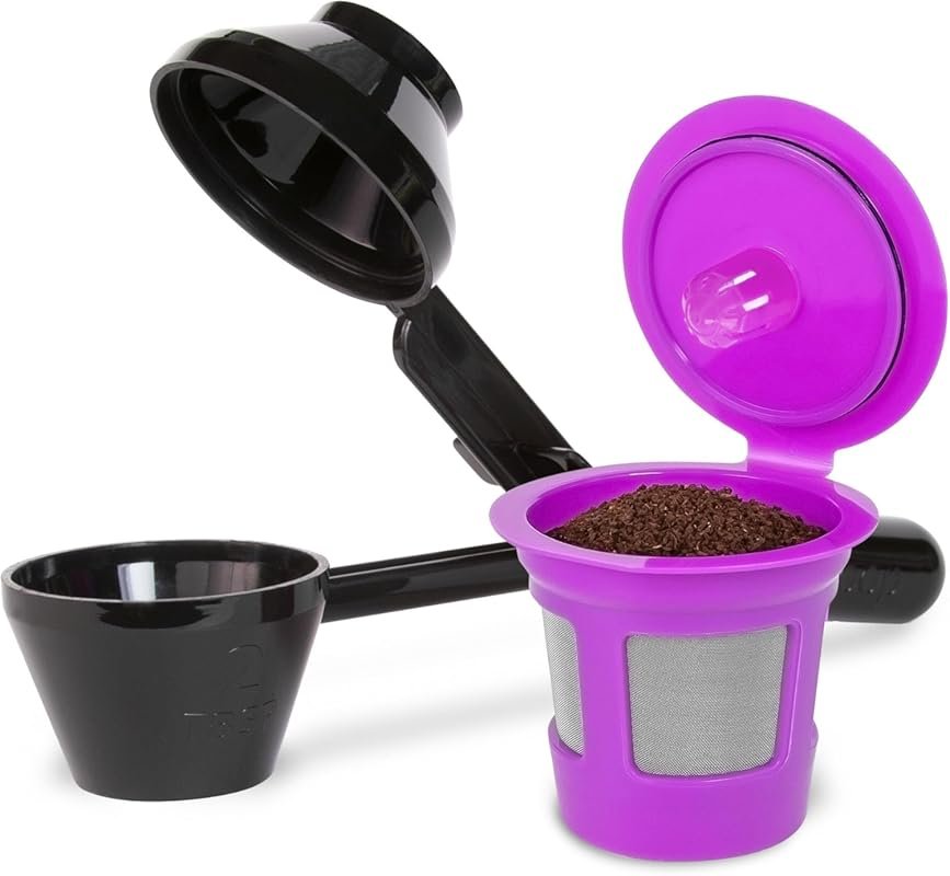 Single Serve Value Pack: 1-Stream Reusable K Cup with EZ-Scoop for All
