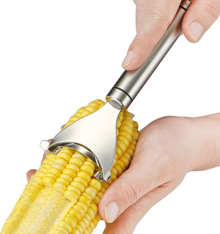 Stainless Steel Corn Thresher – Removes Kernels in Seconds, Ideal Kitc