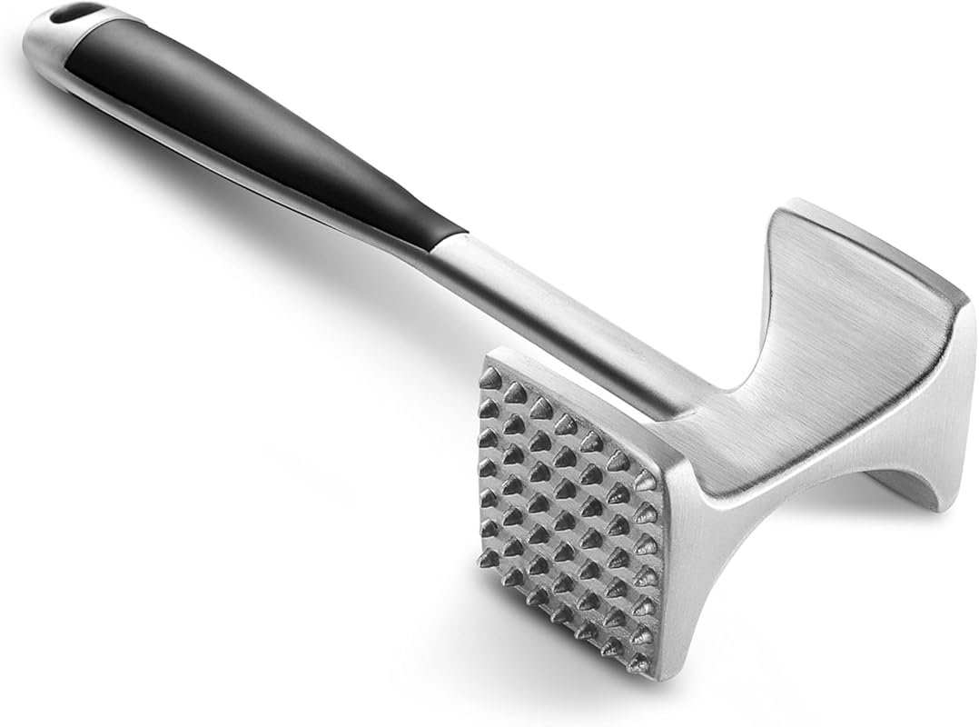 KITEXPERT Dual-Sided Meat Tenderizer Hammer with Comfortable Grip for 