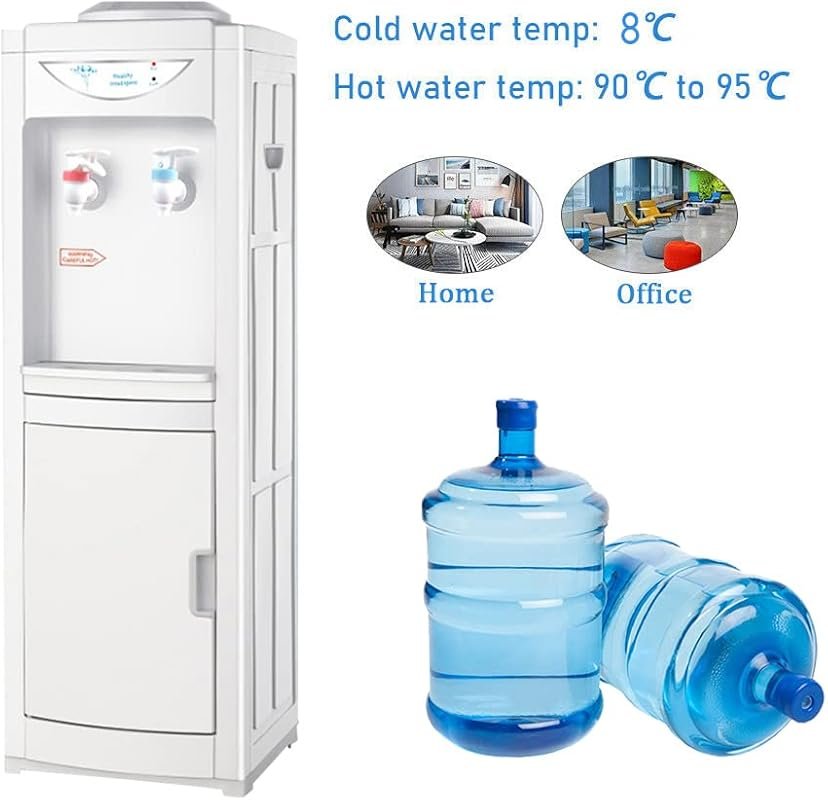 Top Loading Water Cooler Dispenser, Hot & Cold, Child Safety Lock, 5 G