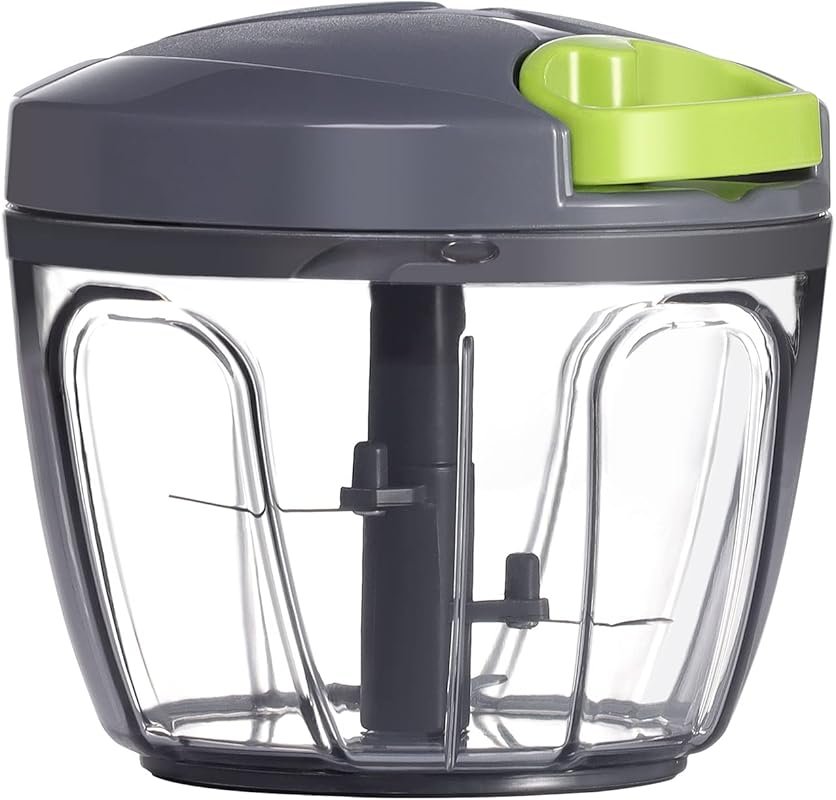 Ourokhome Manual Food Processor, 650ml Hand Pull String Chopper for Ve