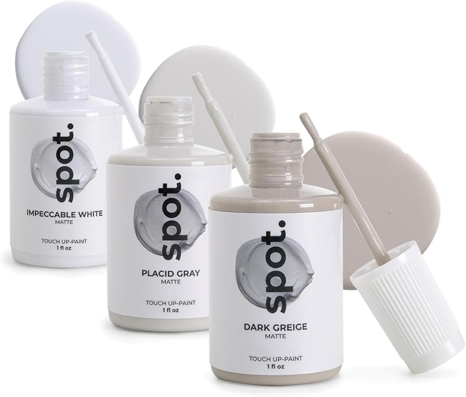 Matte Gray Touch-Up Paint Kit for Cabinets, Walls & Doors – Quick-Dry,