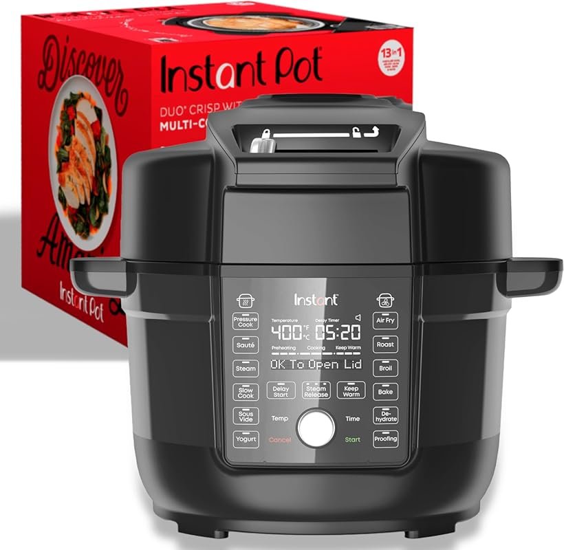 Instant Pot Duo Crisp Ultimate Lid 13-in-1 Air Fryer & Pressure Cooker