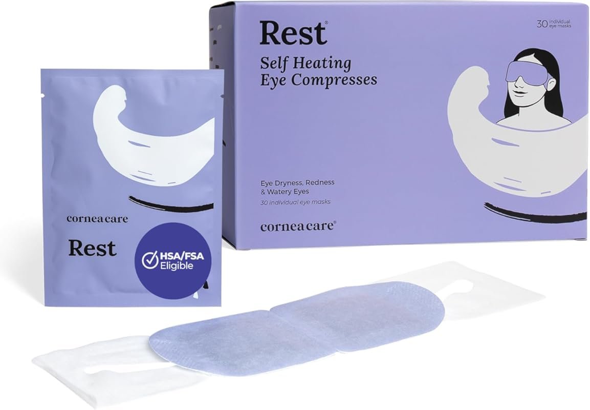 CorneaCare Rest Self-Heating Warm Compress for Dry Eyes