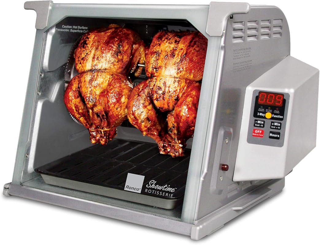 Ronco ST5000PLAT Digital Showtime Rotisserie with Roast, Sear & No Hea
