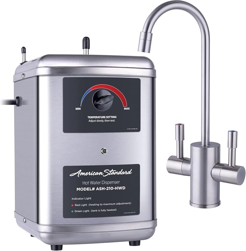 American Standard ASH-210 Hot Water Dispenser with Brushed Nickel Dual