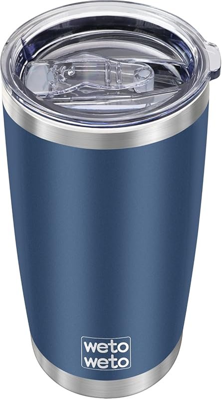 WETOWETO 20oz Stainless Steel Vacuum Insulated Travel Mug, Powder Coat