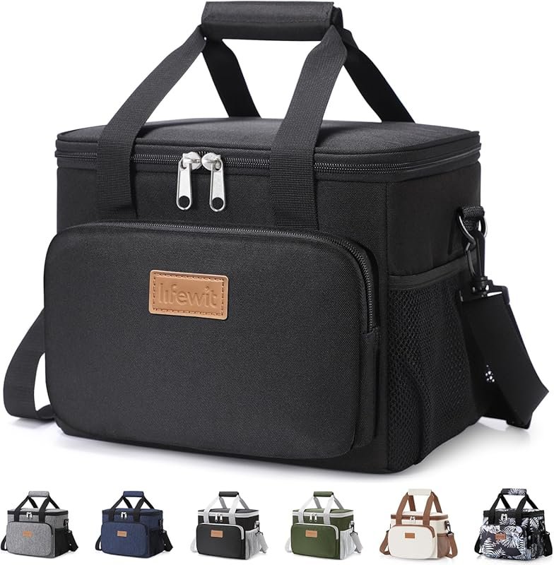 Lifewit Medium Insulated Lunch Bag for Adults – Soft Cooling Tote Hold