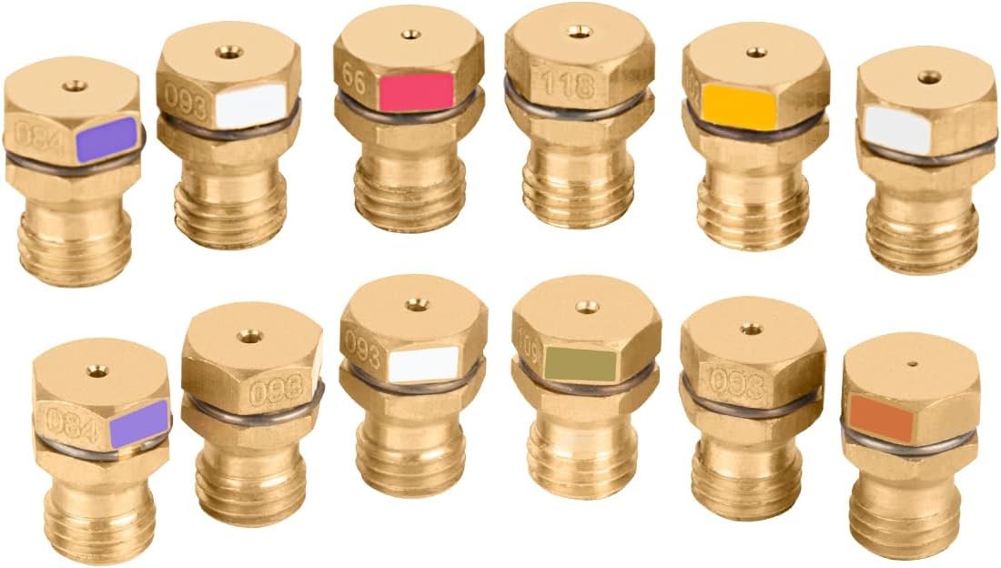 GRLP4 LP Gas Conversion Kit – 12 Brass Orifices – For Frigidaire, Kenm