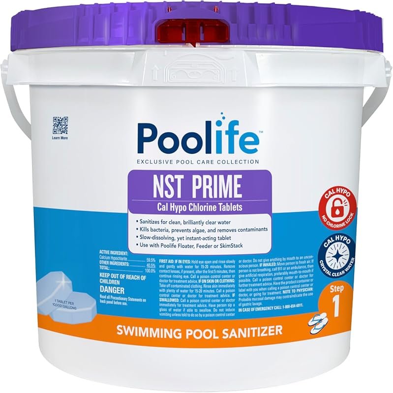 Poolife NST Calcium Hypochlorate Tablets – Slow-Dissolving, Clear Wate