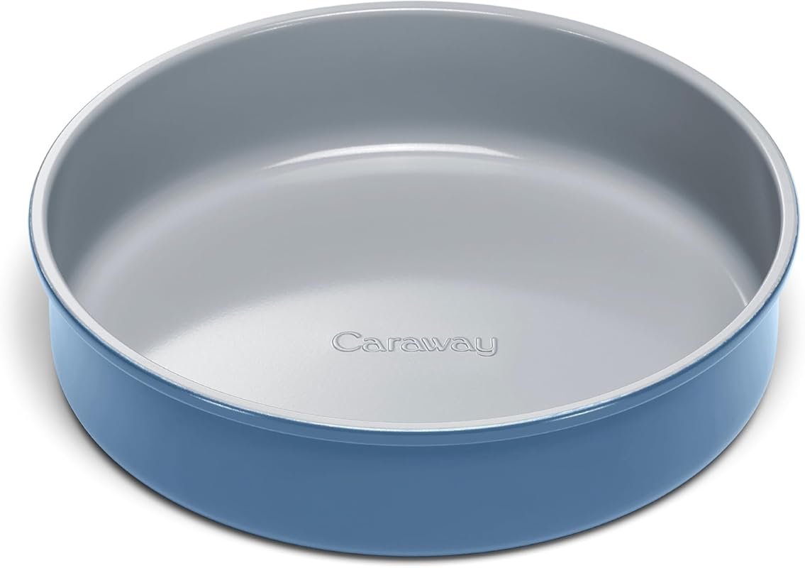 Caraway Non-Stick Ceramic 9” Circle Pan, PTFE & PFOA Free, Perfect for