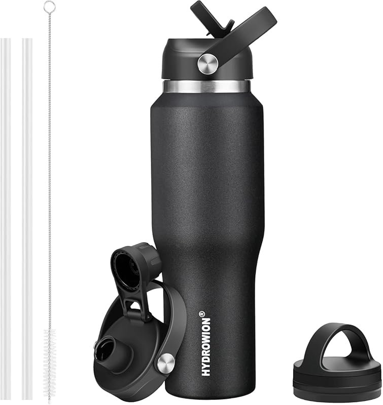 HYDROWION 32oz Insulated Stainless Steel Water Bottle Keeps Cold 48H H