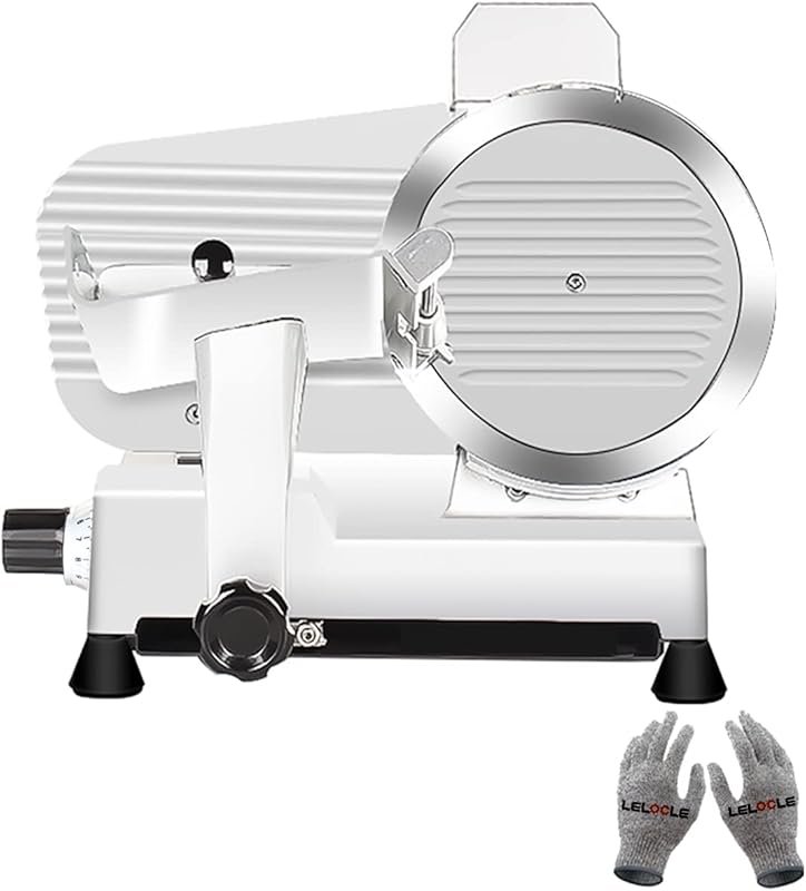 340W Electric Meat Slicer for Home & Commercial Use with Chromium Blad