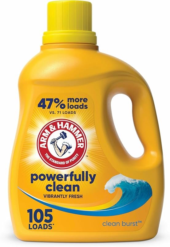 ARM & HAMMER Clean Burst Liquid Laundry Detergent, 105 Loads, 105 fl o