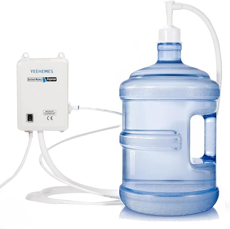 US Plug Bottled Water Dispenser Pump – 20ft Hose for Coffee Machine, I