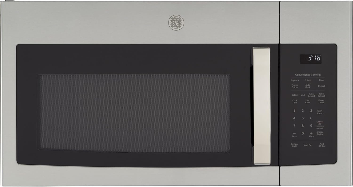 GE Over-the-Range Microwave with Recirculating Venting, 1.8 Cu. Ft., 9