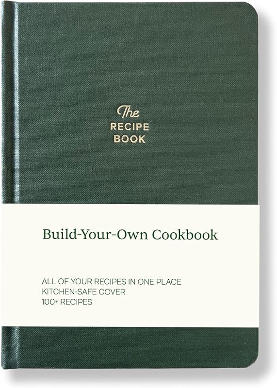 Hardcover Recipe Notebook with Journaling Prompts – Keepsake Gift for 