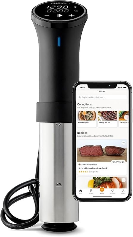 Anova Culinary 1100W WiFi Sous Vide Precision Cooker, Stainless Steel