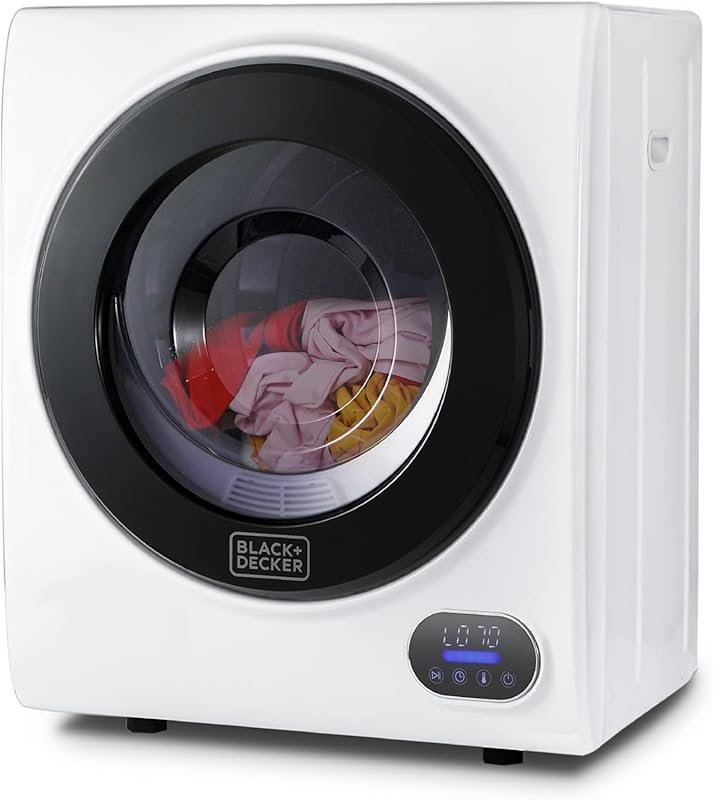 BLACK+DECKER Compact Dryer 1.5 Cu.Ft., 5.5lb Capacity, 850W Vented Ele