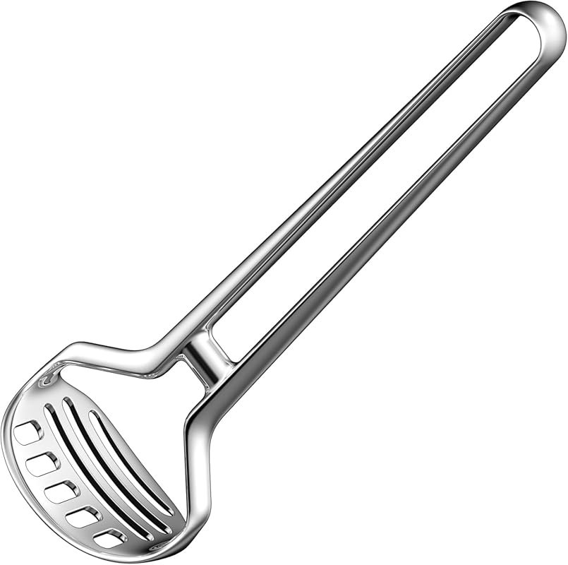 Heavy Duty One-Piece 11-Inch Rustproof Stainless Steel Potato Masher f
