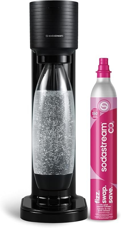 SodaStream Gaia Sparkling Water Maker in Black