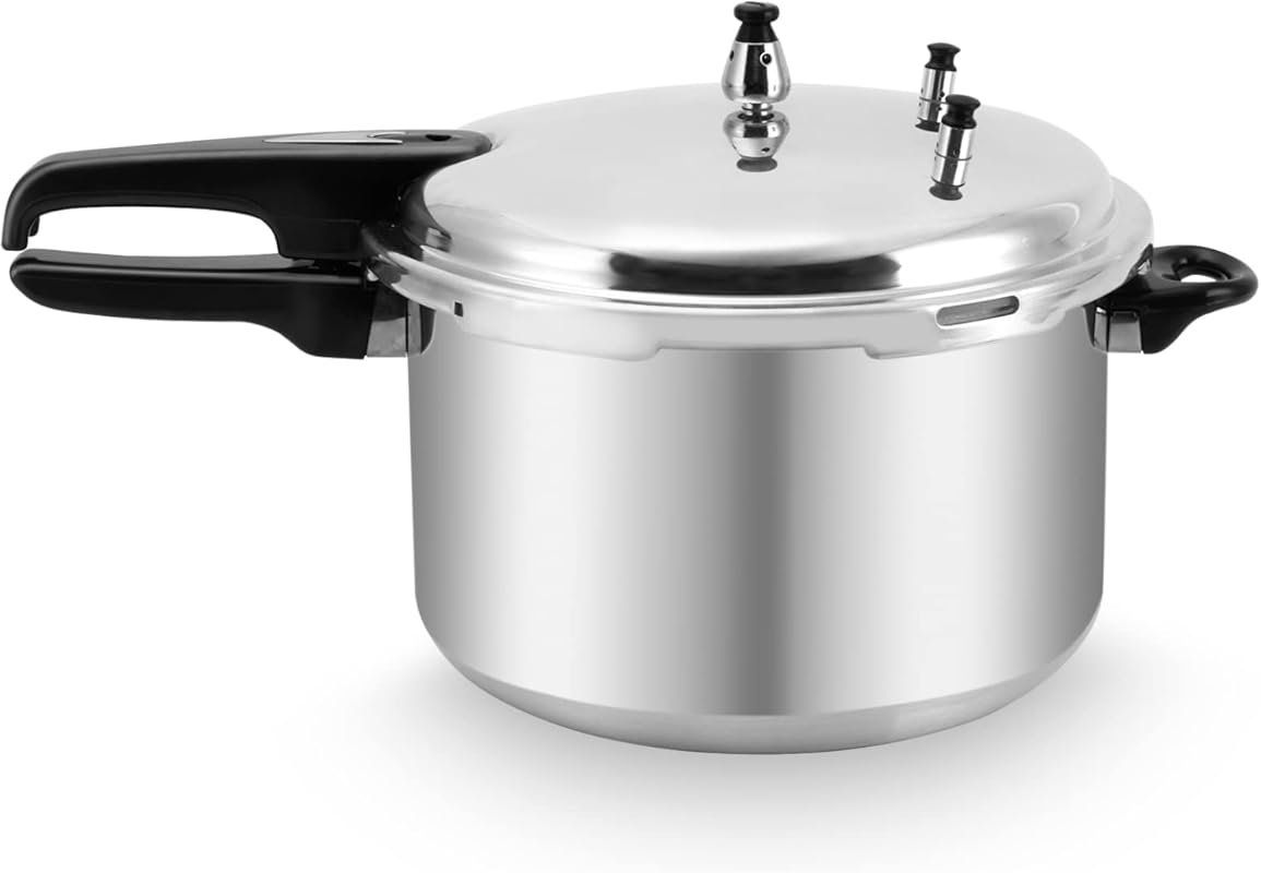 Fulgutonit 12 Quart Aluminum Pressure Canner with Rack & Lock Lid