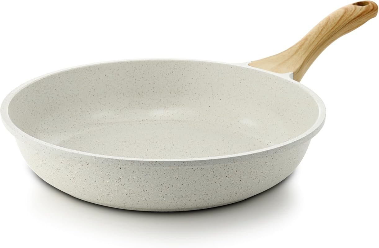 SENSARTE Nonstick Ceramic Frying Pan, 9.5-Inch Omelet Pan, PFAS-Free, 
