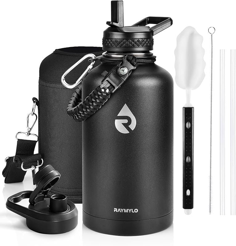 RAYMYLO 64 oz Insulated Water Bottle Triple Wall Vacuum Stainless Stee