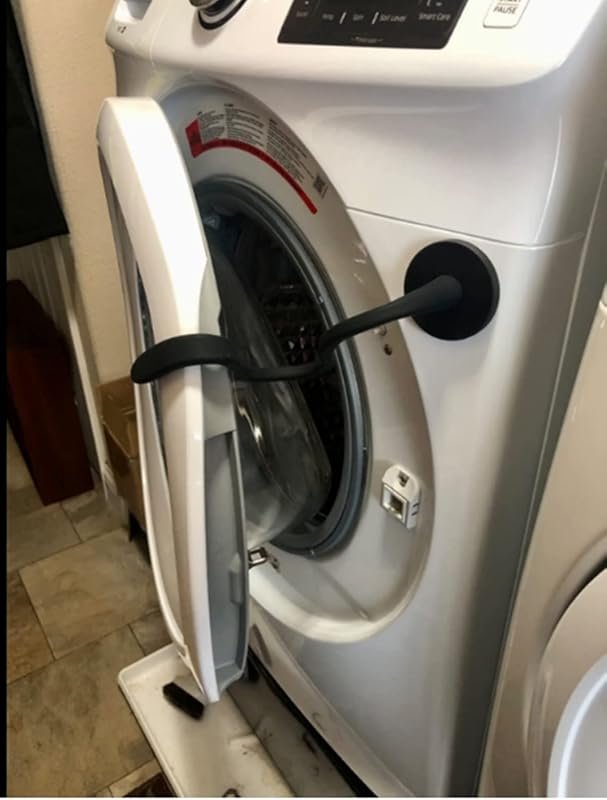 Magnetic Front Load Washer Door Prop Holder to Keep Door Open and Prev