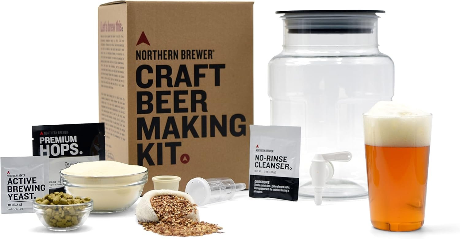 Northern Brewer 1 Gal Siphonless Craft Beer Starter Kit (Pale Ale)